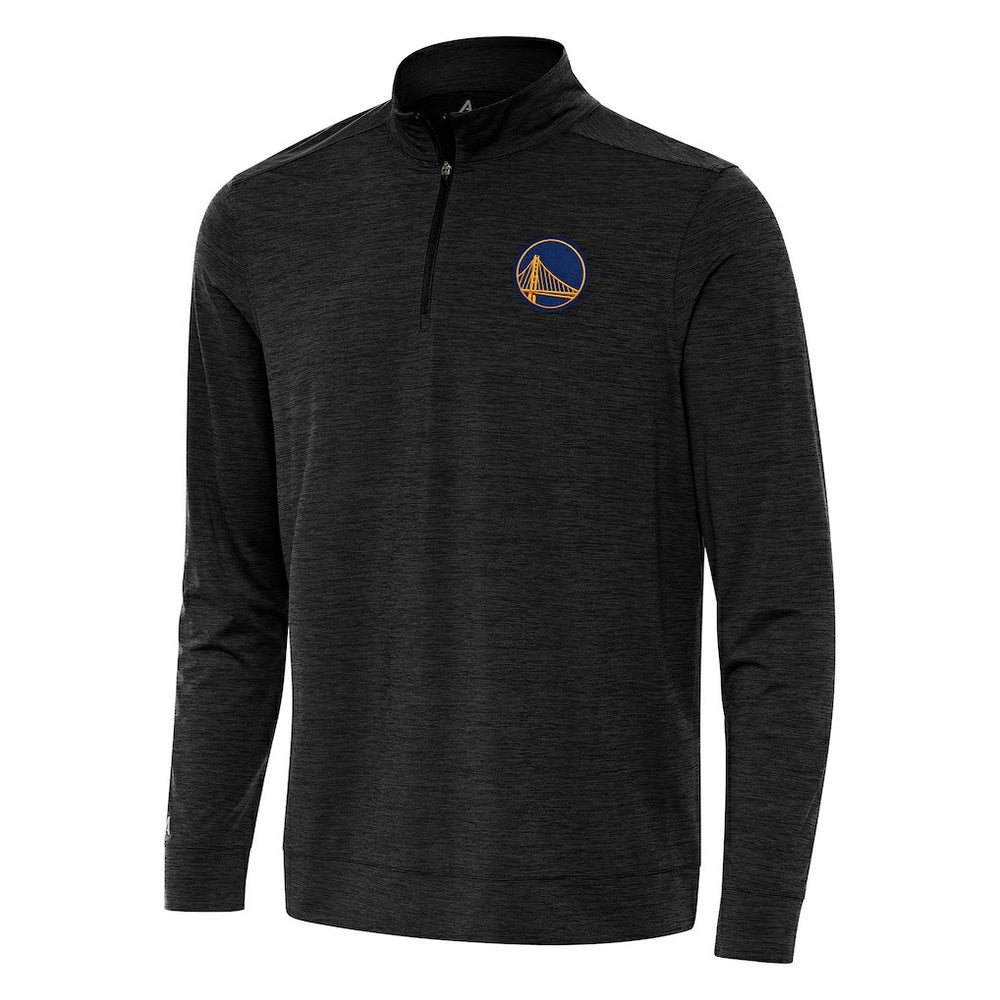 Golden State Warriors Antigua Bright Quarter-Zip Top sale - Heather Black sale