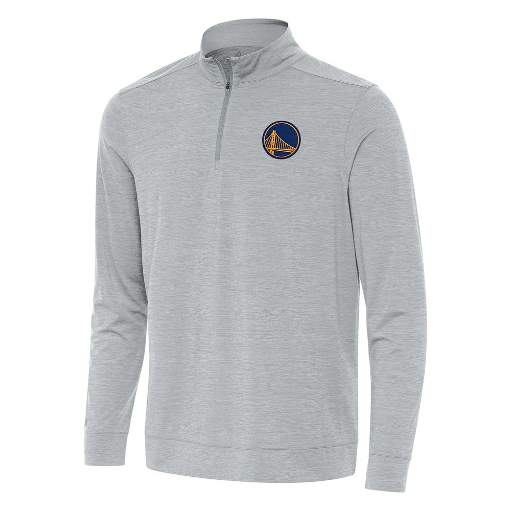 Golden State Warriors Antigua Bright Quarter-Zip Top sale - Heather Gray for sale