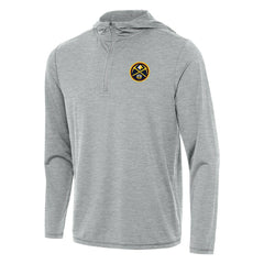 Denver Nuggets Antigua Tidy Quarter-Zip Hoodie sale - Heather Gray discount