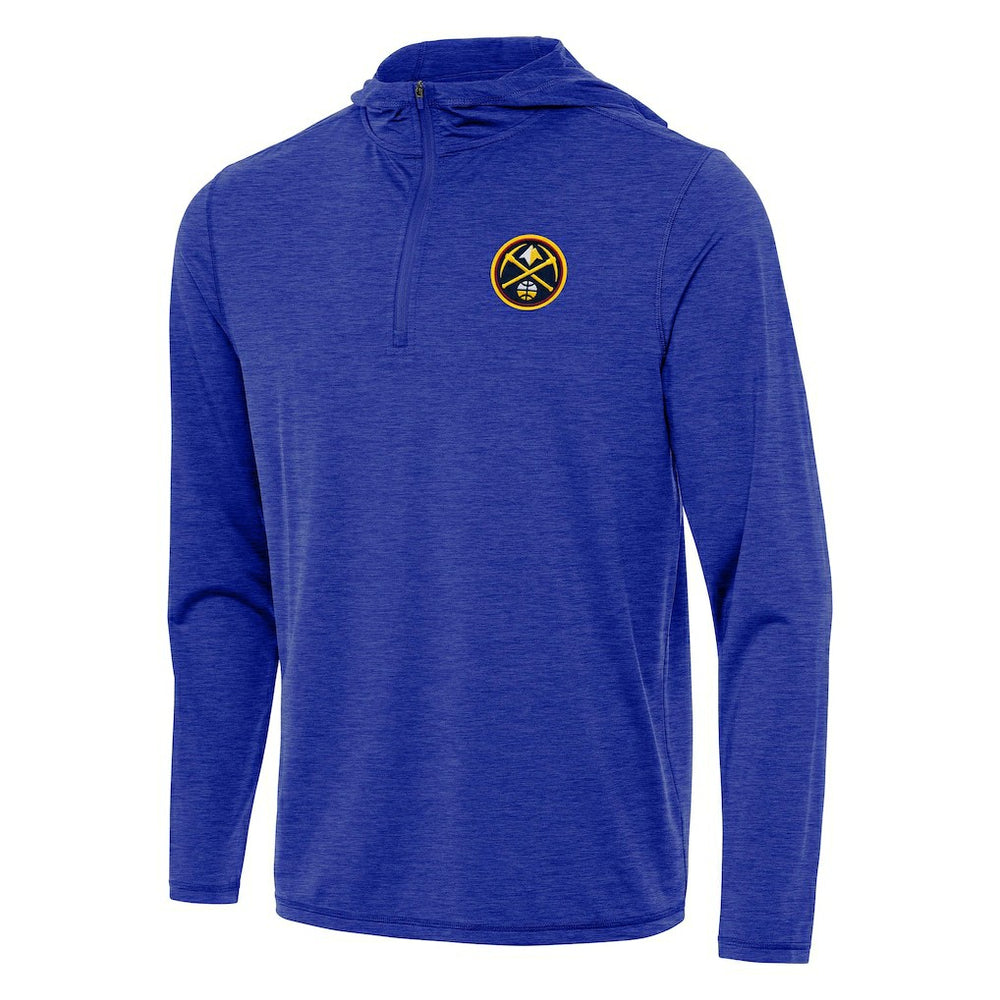 Denver Nuggets Antigua Tidy Quarter-Zip Hoodie sale - Heather Royal online