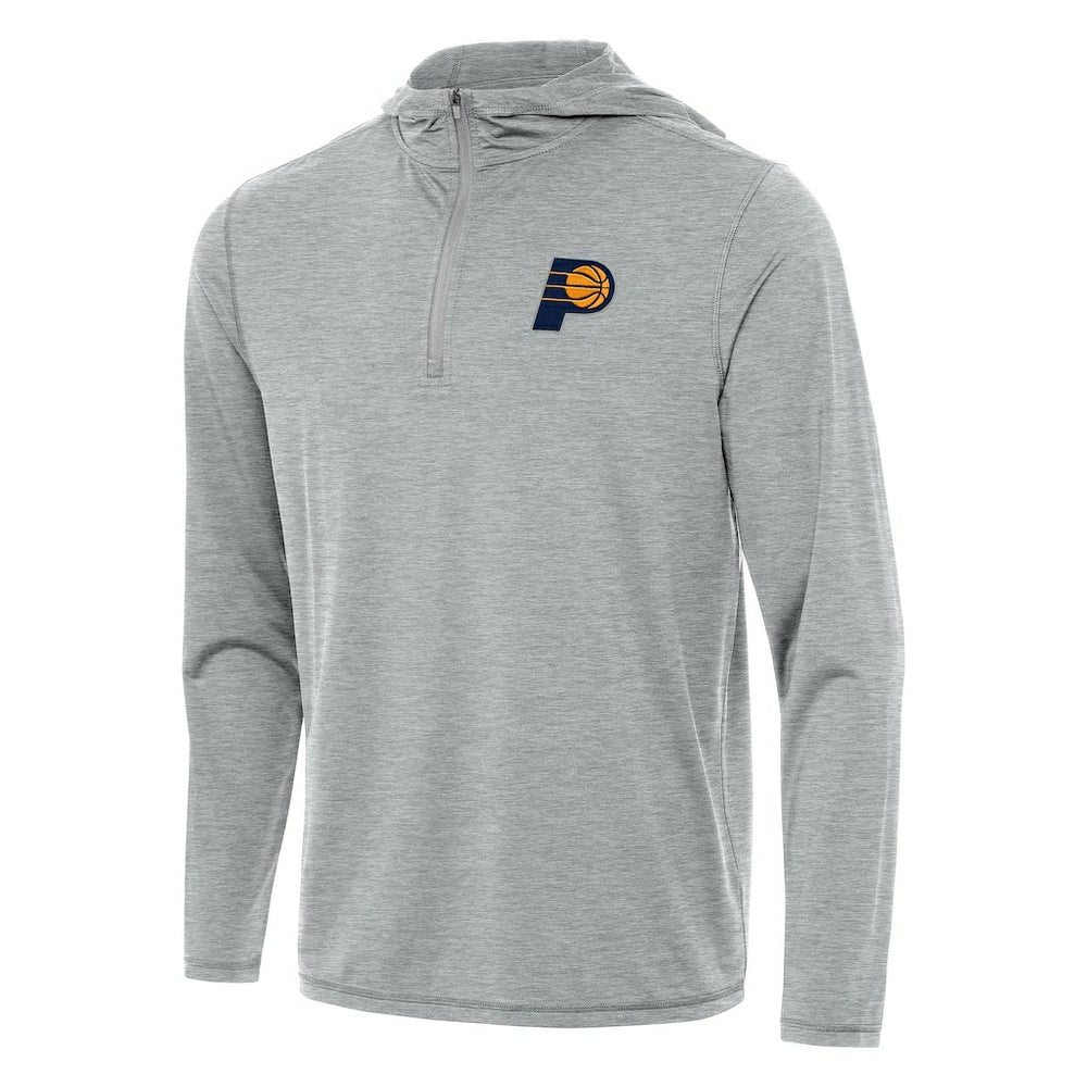 Indiana Pacers Antigua Tidy Quarter-Zip Hoodie - Heather Gray shop