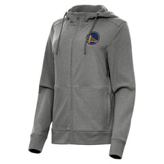 Golden State Warriors Antigua Women's Seeker Full-Zip Hoodie Jacket sale - Heather Charcoal online