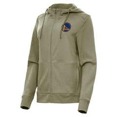 Golden State Warriors Antigua Women's Seeker Full-Zip Hoodie Jacket sale - Olive on sale