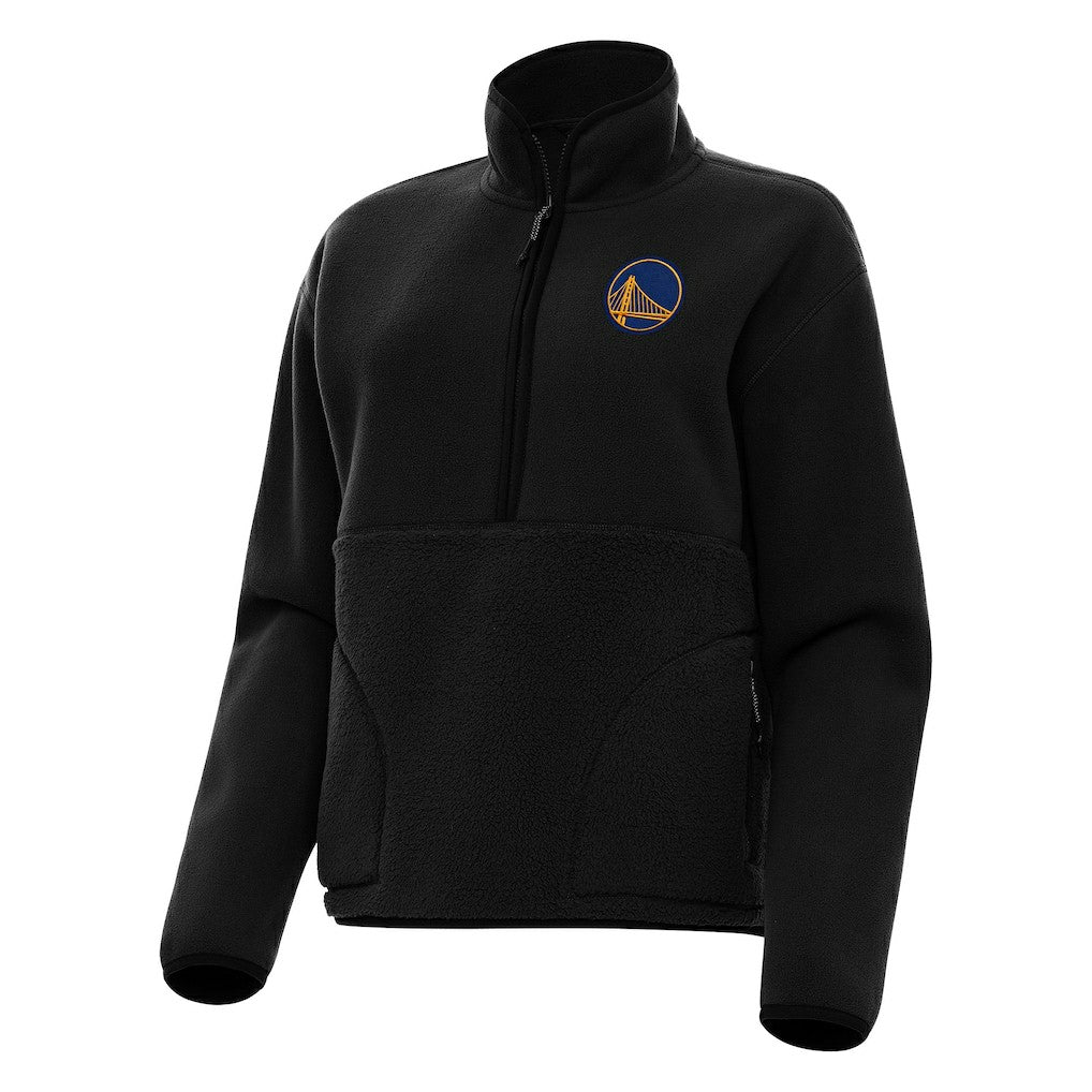 Golden State Warriors Antigua Women's Figure Half-Zip Pullover Sweatshirt sale - Black outlet