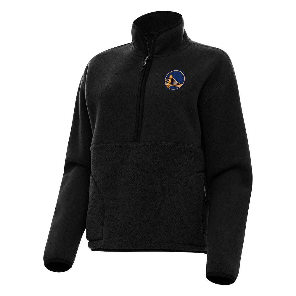 Golden State Warriors Antigua Women's Figure Half-Zip Pullover Sweatshirt sale - Black outlet