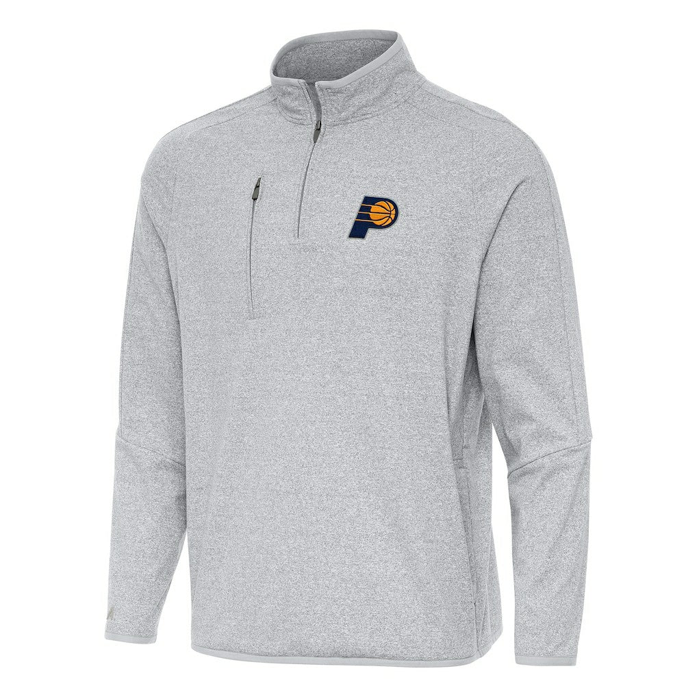 Indiana Pacers Antigua Certain Quarter-Zip Tri-Blend Sweatshirt - Heather Gray discount