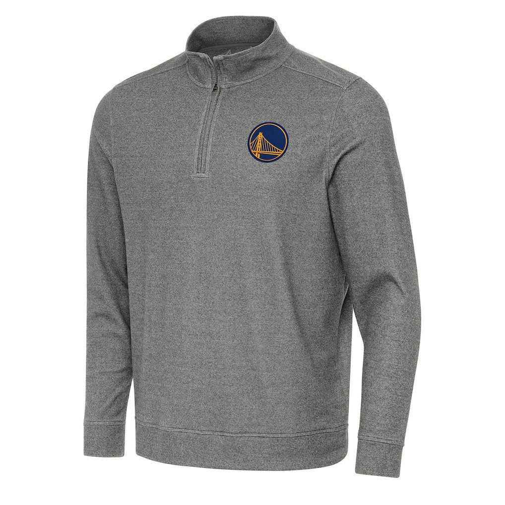 Golden State Warriors Antigua Subtle Quarter-Zip Sweatshirt sale - Heather Black online