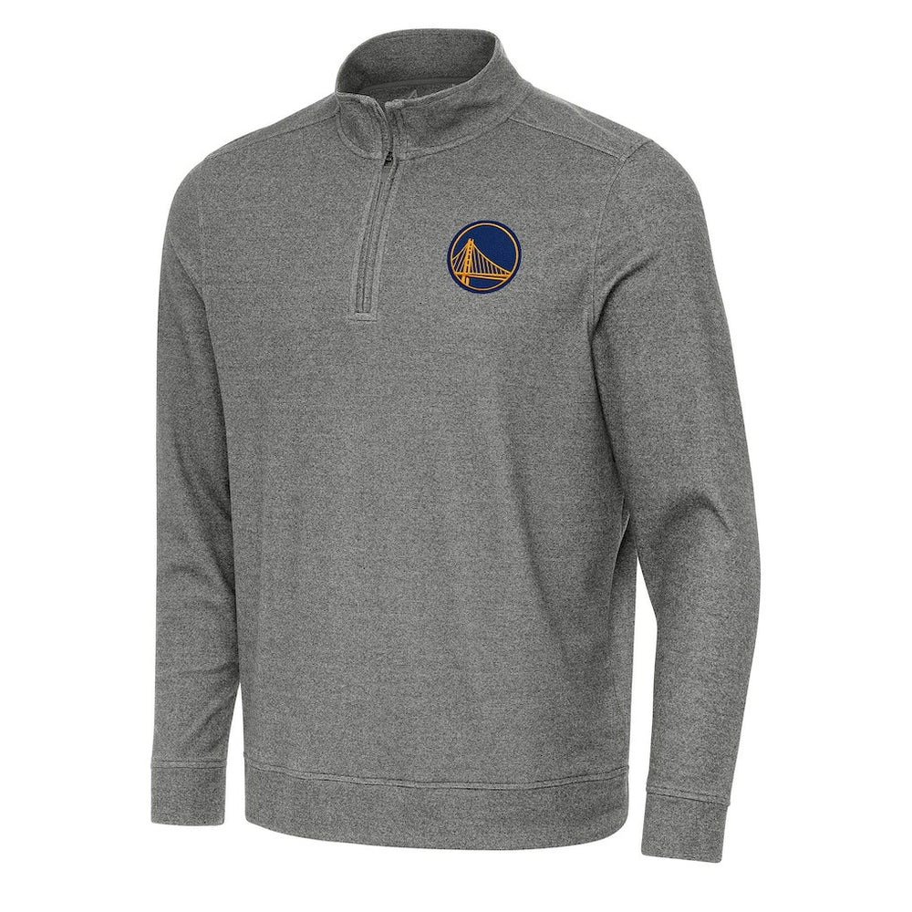 Golden State Warriors Antigua Subtle Quarter-Zip Sweatshirt sale - Heather Black online