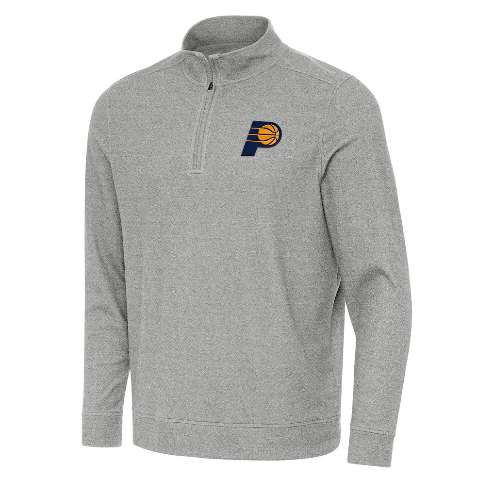 Indiana Pacers Antigua Subtle Quarter-Zip Sweatshirt - Heather Gray cheap