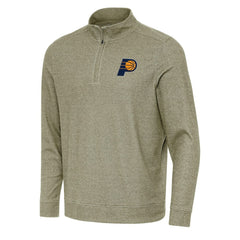 Indiana Pacers Antigua Subtle Quarter-Zip Sweatshirt - Olive outlet