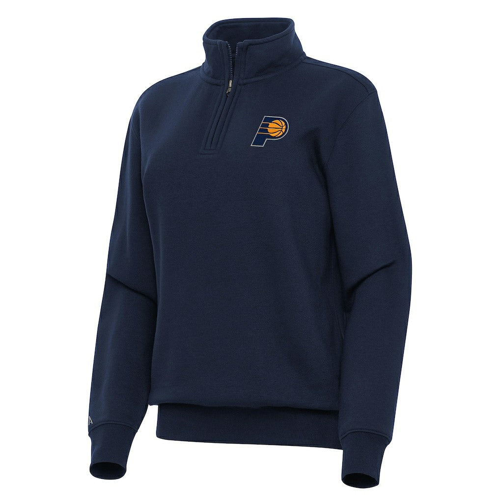 Indiana Pacers Antigua Women's Victory Quarter-Zip Sweatshirt - Navy discount