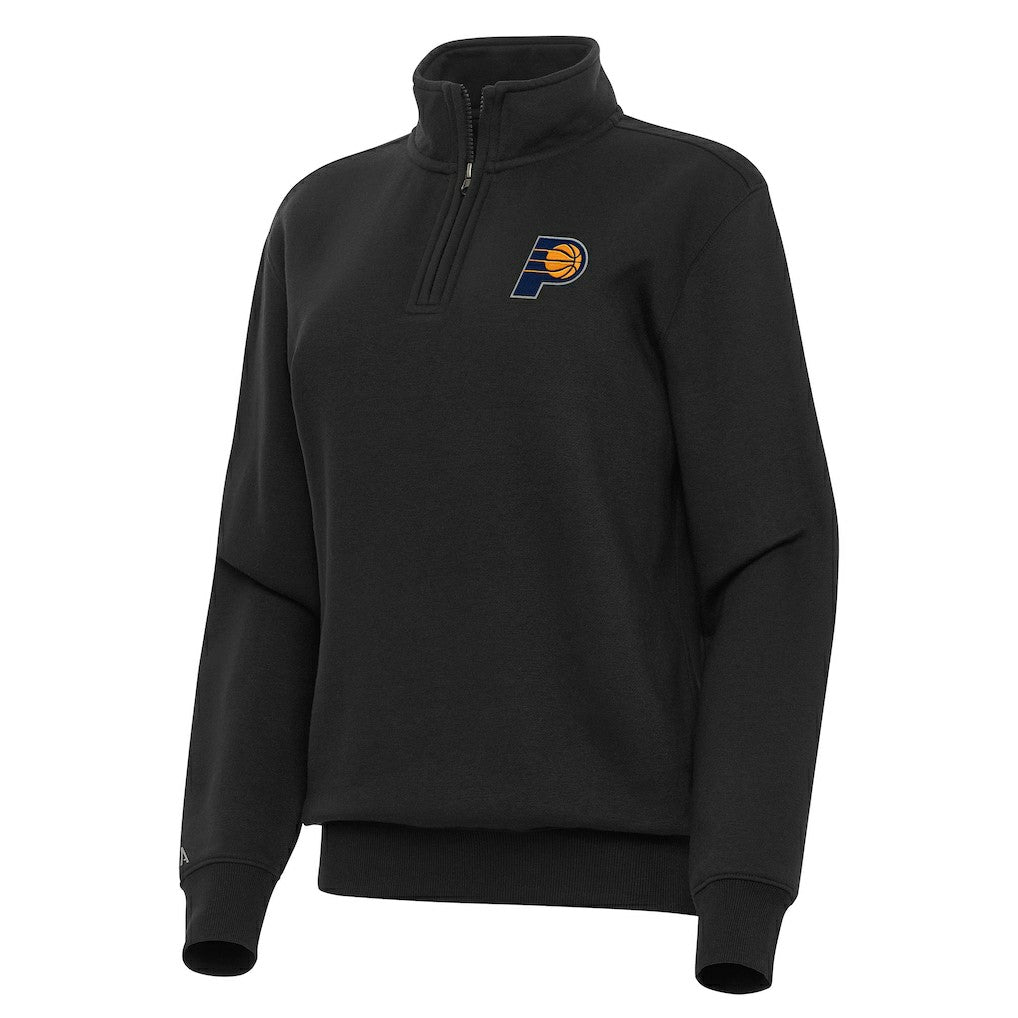 Indiana Pacers Antigua Women's Victory Quarter-Zip Sweatshirt - Black on sale