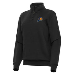Indiana Pacers Antigua Women's Victory Quarter-Zip Sweatshirt - Black on sale
