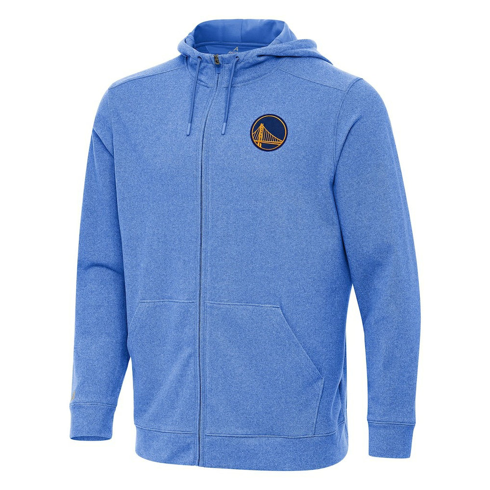 Golden State Warriors Antigua Effortless Full-Zip Hoodie Jacket sale - Heather Royal discount