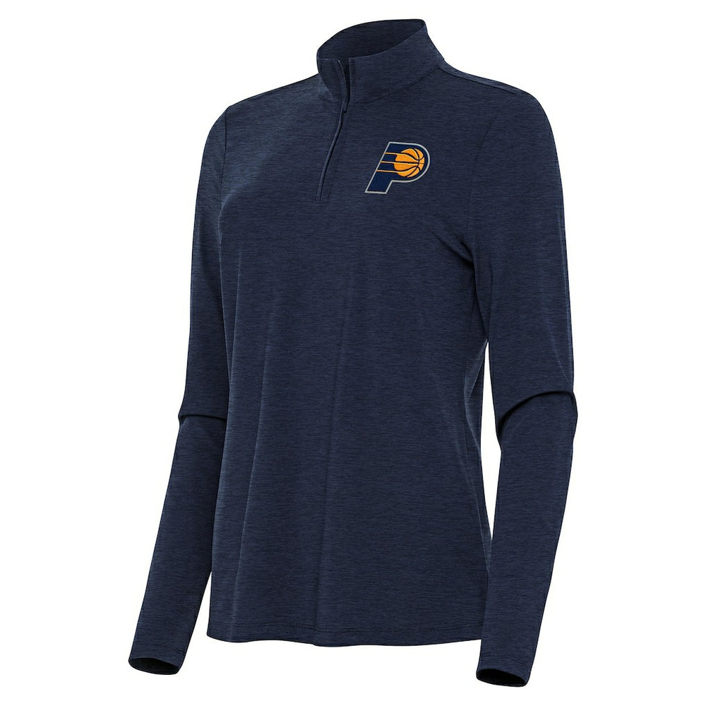 Indiana Pacers Antigua Women's Bright Quarter-Zip Top - Heather Navy cheap