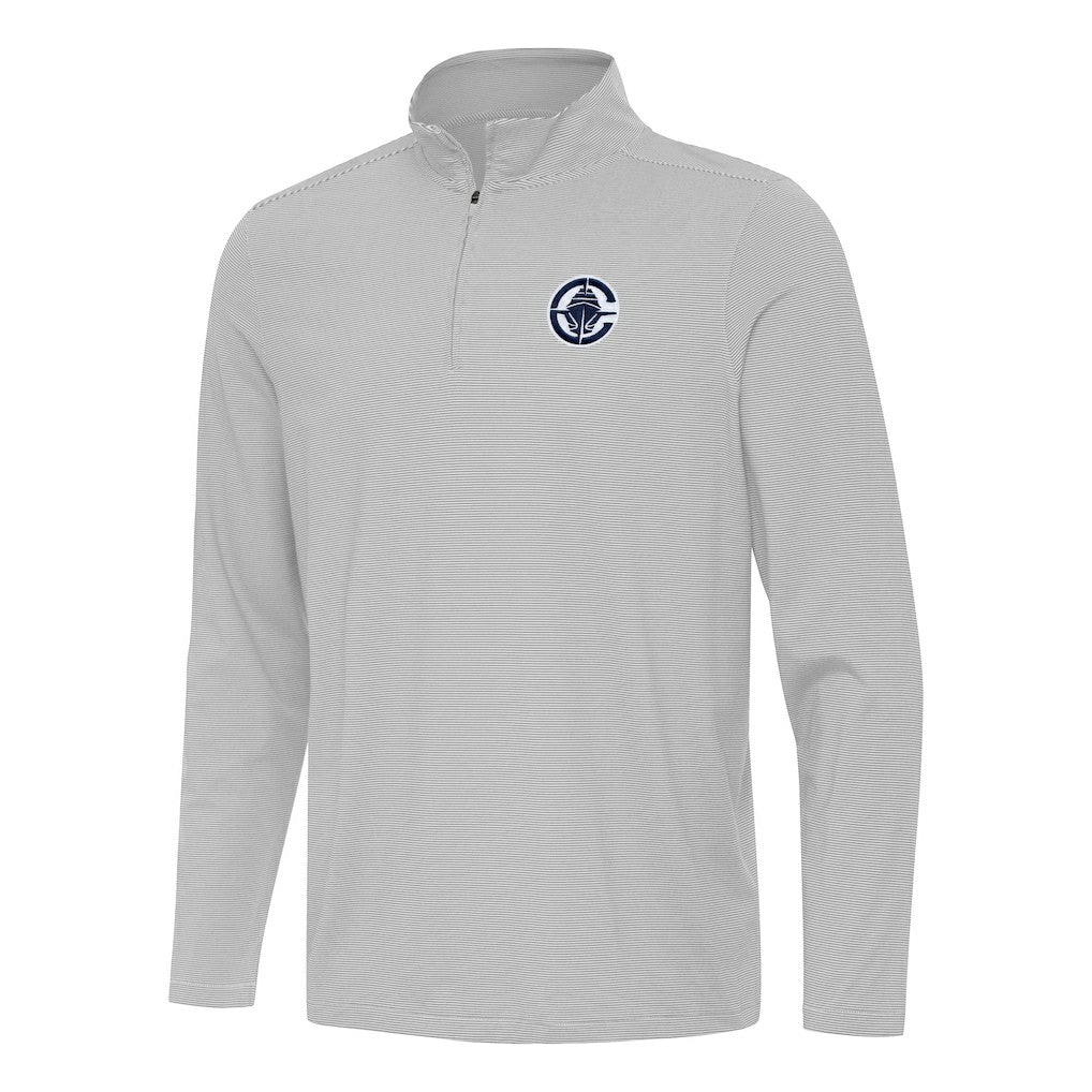 LA Clippers Antigua Twine Quarter-Zip Top - Gray cheap