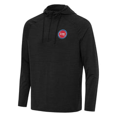 Detroit Pistons Antigua Spikes Raglan Quarter-Zip Hoodie sale - Heather Black discount