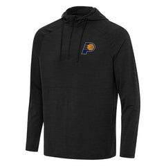 Indiana Pacers Antigua Spikes Raglan Quarter-Zip Hoodie - Heather Black sale