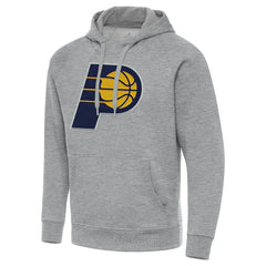Indiana Pacers Antigua Big & Tall Victory Raglan Pullover Hoodie - Heather Gray for sale