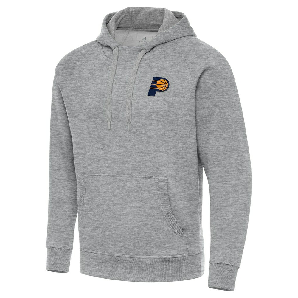 Indiana Pacers Antigua Big & Tall Victory Raglan Pullover Hoodie - Heather Gray for sale