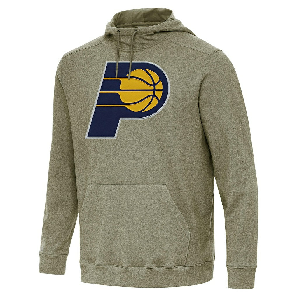 Indiana Pacers Antigua Cloud Pullover Hoodie - Heather Olive on sale