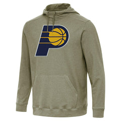Indiana Pacers Antigua Cloud Pullover Hoodie - Heather Olive on sale