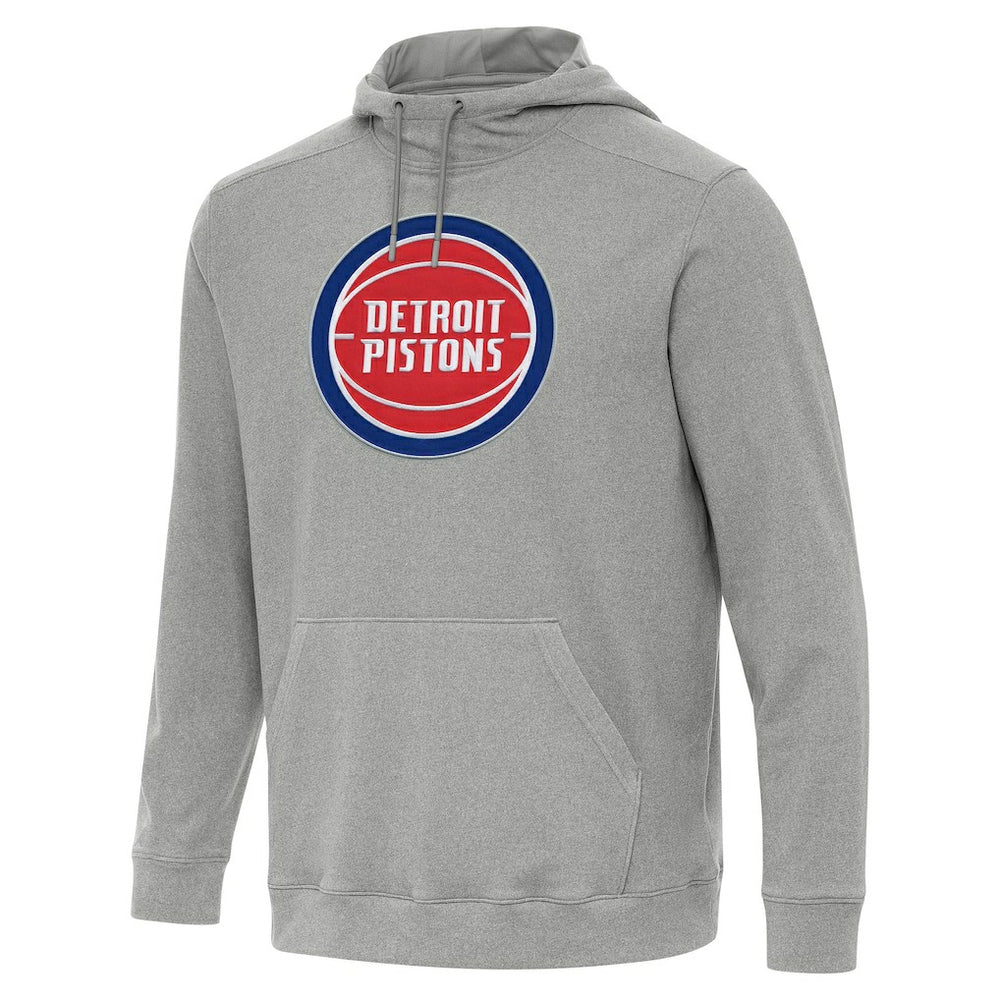 Detroit Pistons Antigua Cloud Pullover Hoodie sale - Heather Gray shop