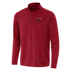Miami Heat Antigua Bright Quarter-Zip Top - Cardinal sale