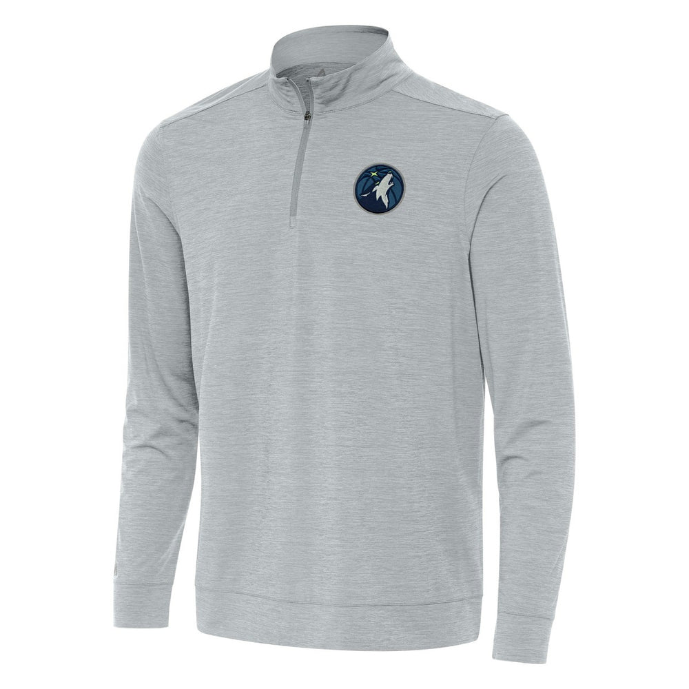 Minnesota Timberwolves Antigua Bright Quarter-Zip Top - Heather Gray cheap