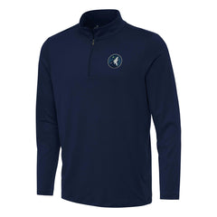 Minnesota Timberwolves Antigua Reprocess Quarter-Zip Top - Navy for sale