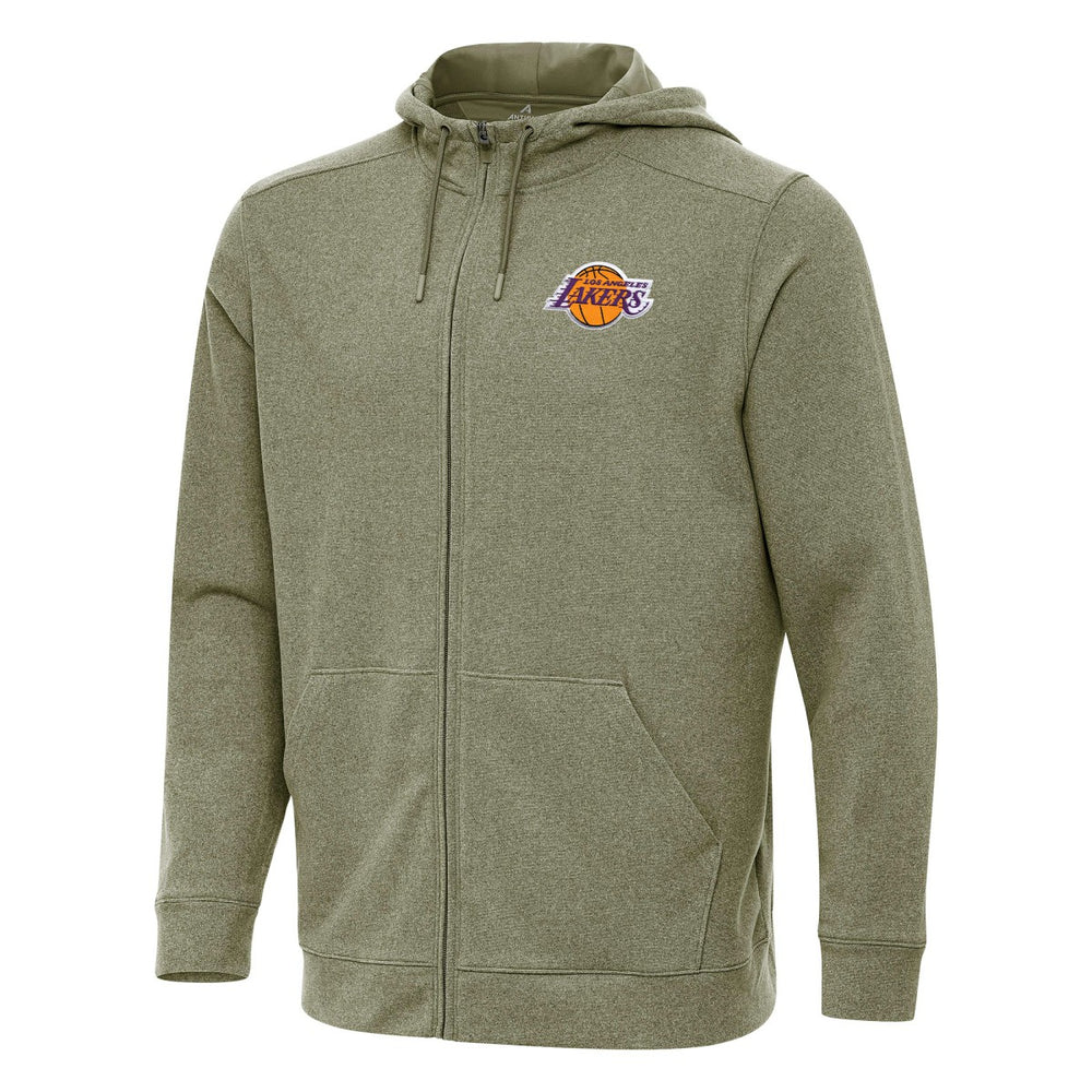 Los Angeles Lakers Antigua Effortless Full-Zip Hoodie Jacket - Olive outlet