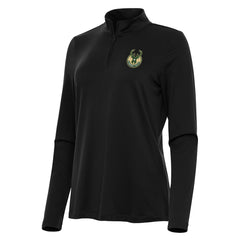 Milwaukee Bucks Antigua Women's Reprocess Quarter-Zip Top - Black sale