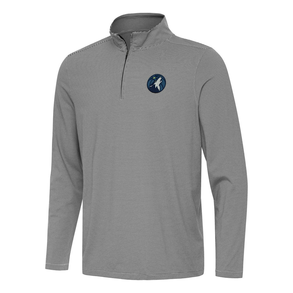 Minnesota Timberwolves Antigua Twine Quarter-Zip Top - Black cheap