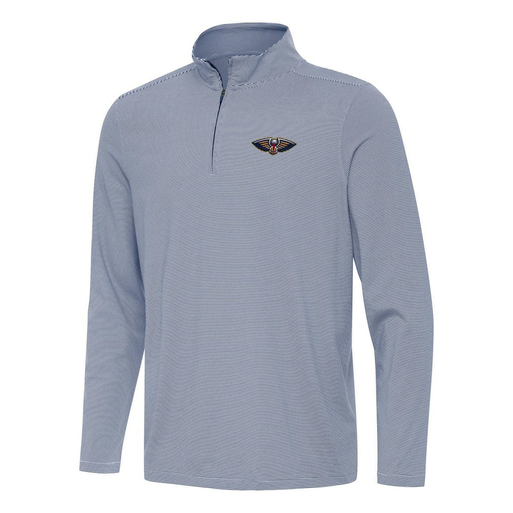 New Orleans Pelicans Antigua Twine Quarter-Zip Top - Navy for sale