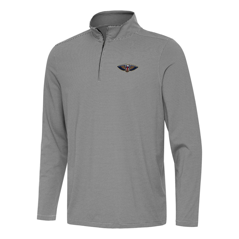 New Orleans Pelicans Antigua Twine Quarter-Zip Top - Black discount