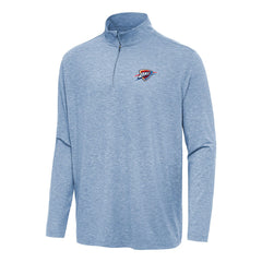 Oklahoma City Thunder Antigua Hunk Quarter-Zip Top - Heather Blue on sale