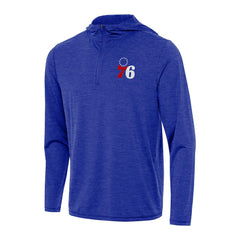 Philadelphia 76ers Antigua Tidy Quarter-Zip Hoodie - Heather Royal discount