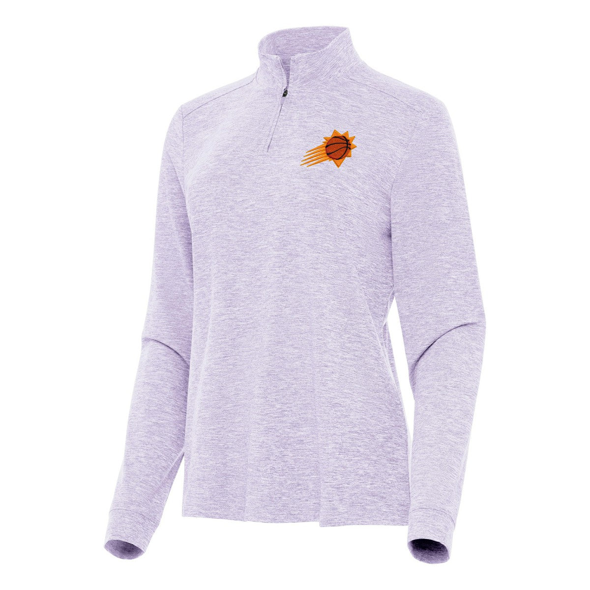 Phoenix Suns Antigua Women's Mentor Quarter-Zip Mock Long Sleeve Top - Lavender shop