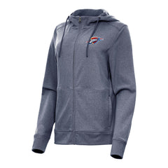 Oklahoma City Thunder Antigua Women's Seeker Full-Zip Hoodie Jacket - Heather Navy on sale