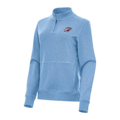 Oklahoma City Thunder Antigua Women's Crush Quarter-Zip Fleece Sweatshirt - Heather Powder Blue online