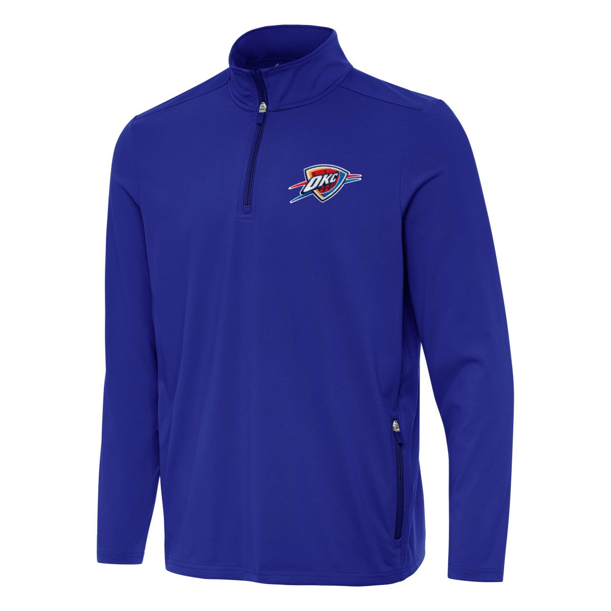 Oklahoma City Thunder Antigua Perilous Quarter-Zip Sweatshirt - Royal cheap