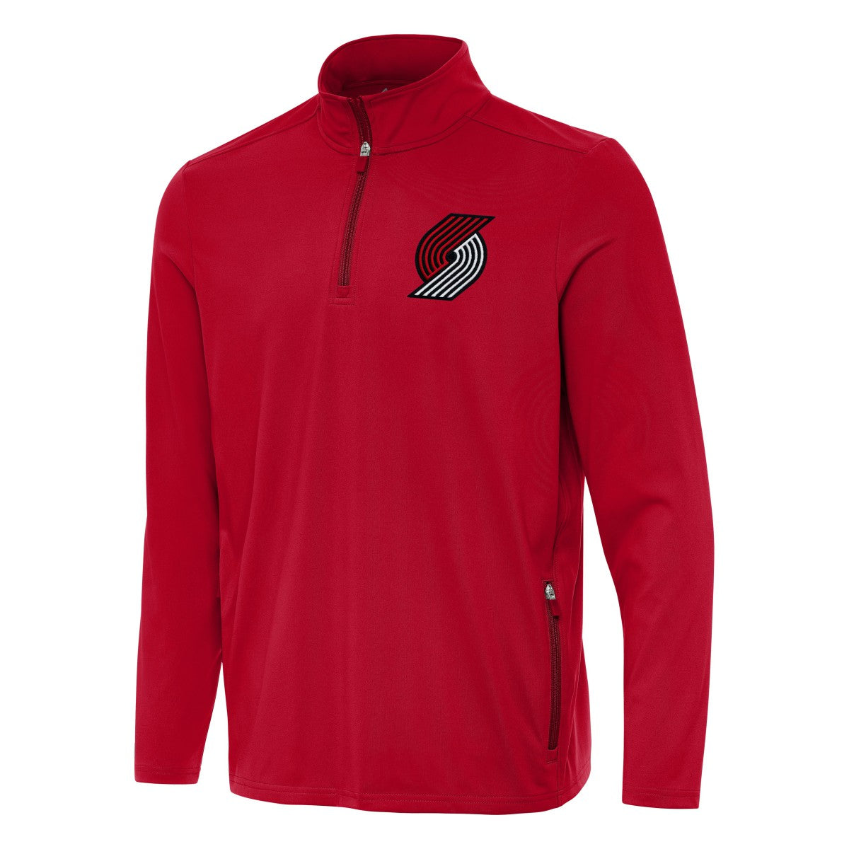Portland Trail Blazers Antigua Perilous Quarter-Zip Sweatshirt - Red shop