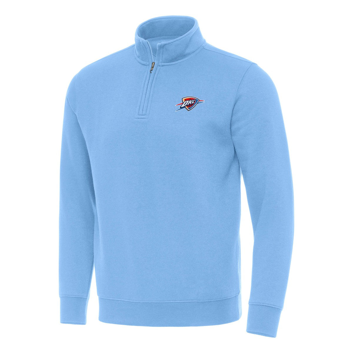 Oklahoma City Thunder Antigua Victory Quarter-Zip Mock Sweatshirt - Powder Blue online