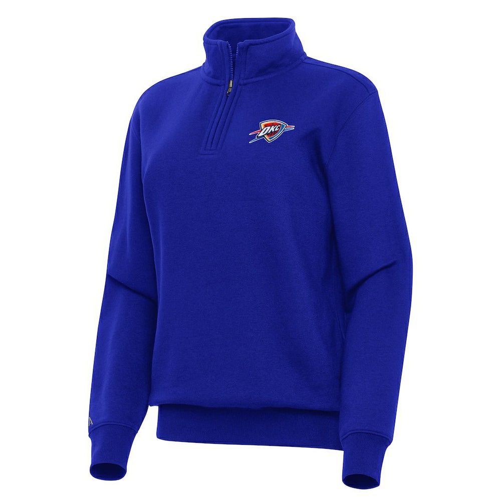 Oklahoma City Thunder Antigua Women's Victory Quarter-Zip Sweatshirt sale - Blue cheap