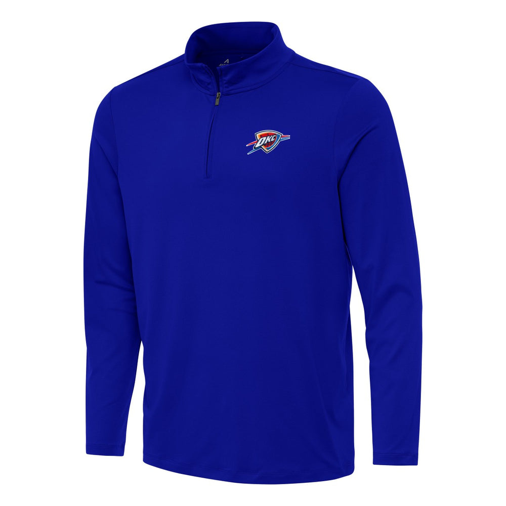 Oklahoma City Thunder Antigua Reprocess Quarter-Zip Top - Blue sale