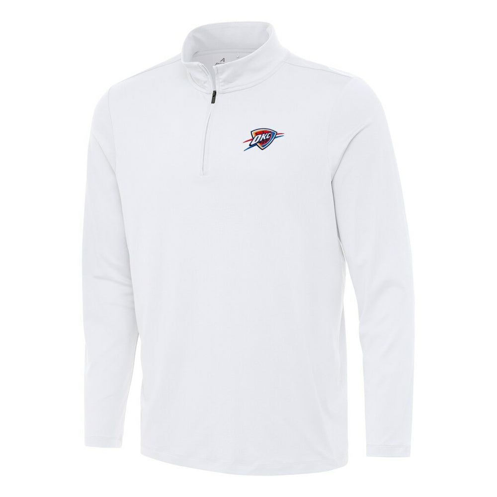 Oklahoma City Thunder Antigua Reprocess Quarter-Zip Top - White discount