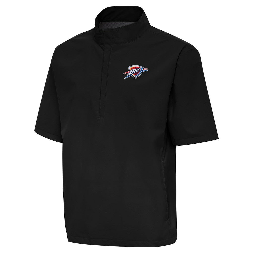 Oklahoma City Thunder Antigua Brisk Quarter-Zip Windbreaker - Black shop