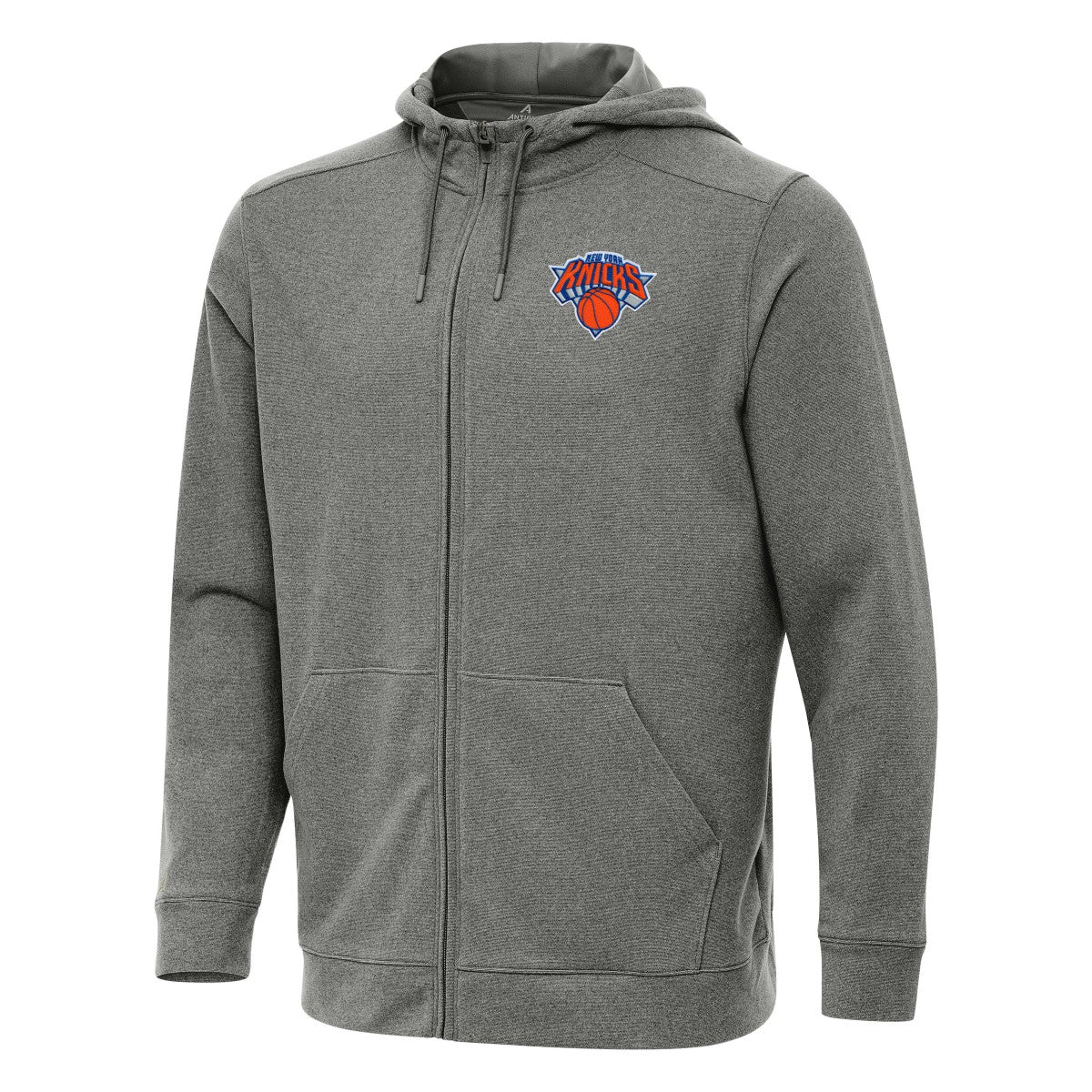New York Knicks Antigua Effortless Full-Zip Hoodie Jacket - Heather Charcoal online