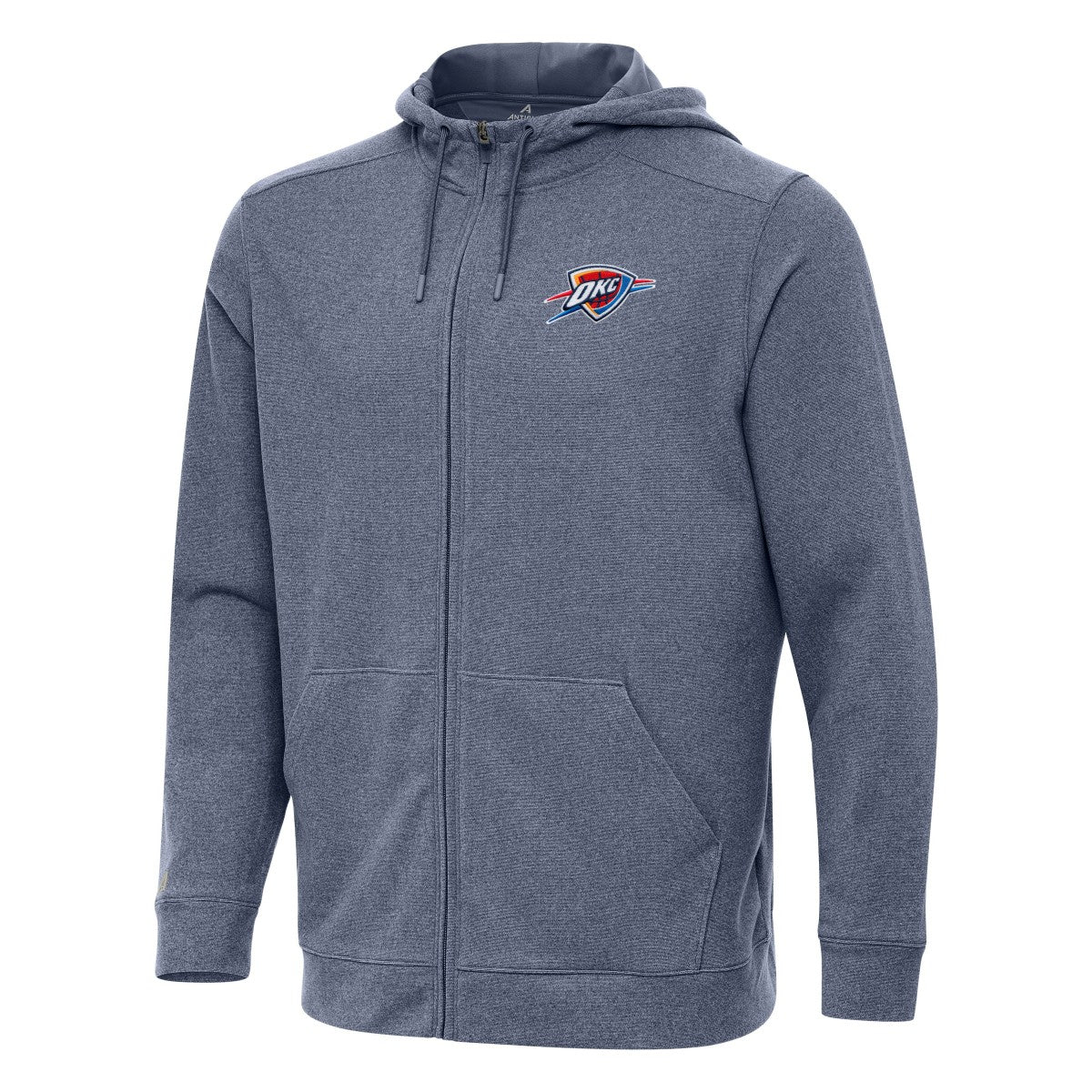 Oklahoma City Thunder Antigua Effortless Full-Zip Hoodie Jacket - Heather Navy outlet