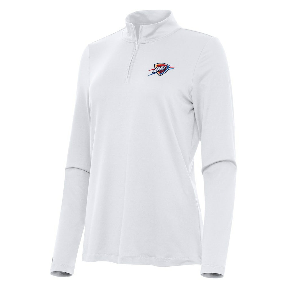 Oklahoma City Thunder Antigua Women's Reprocess Quarter-Zip Top - White outlet